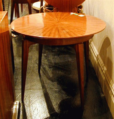 Lot 112 - Art Deco Low Table The circular rosewood top...