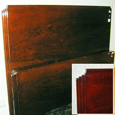 Lot 210 - Art Deco Rosewood Bed
