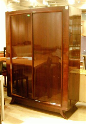 Lot 118 - Art Deco Mahogany Armoire With two doors....