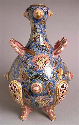 Lot 150 - Zsolnay Pottery Vase