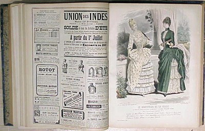 Lot 1230 - Two Bound Volumes Victorian Fashion Magazines...