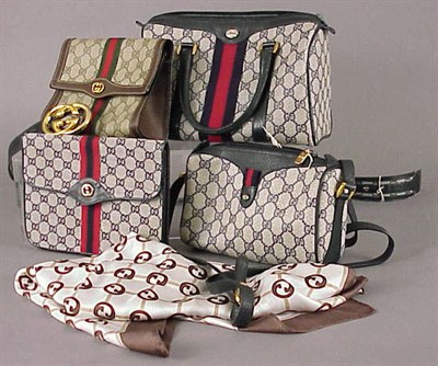 Lot 974 - Group of Six Gucci Logo Items 1960s/70s...