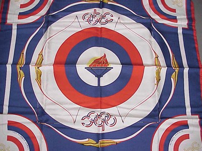 Lot 1002 - Hermes Summer Olympics Scarf 1984 Silk twill...
