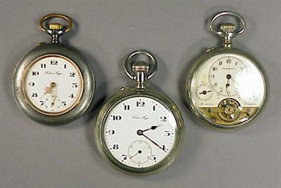 Lot 358 - Three Assorted Pocket Watches Comprising three...