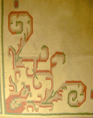 Lot 587 - Dhurrie Carpet India, contemporary The buff...