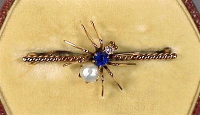 Lot 372 - Antique Gold, Diamond and Cultured Pearl...