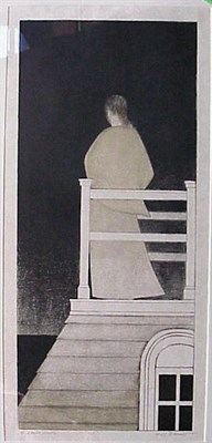 Lot 17 - Will Barnet WIDOW'S WALK Color lithograph,...