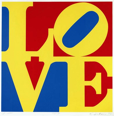 Lot 104 - Robert Indiana THE GARDEN OF LOVE: TULIP; ROSE...