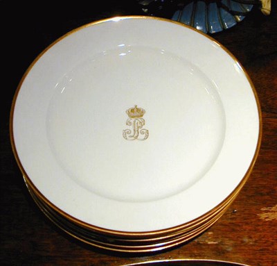 Lot 518 - Set of Twelve Sevres Porcelain Service Plates