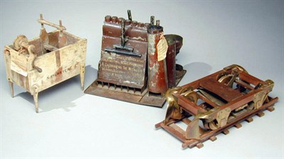 Lot 302 - Group of Three Patent Models Mid 19th century...