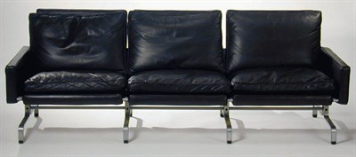 Lot 132 - Upholstered Aluminum Sofa Poul Kjaerholm for E....