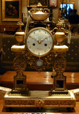 Lot 490 - Louis XVI Style Gilt-Bronze Mounted Marble...