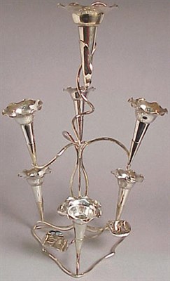 Lot 347 - Two Silver Plated Floriform Vases