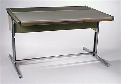 Lot 212 - Aluminum and Laminate Desk George Nelson...