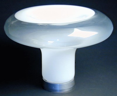 Lot 313 - Glass Lesbos Lamp A. Mangiarotti for Artemide,...