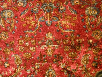 Lot 602 - Silk Kashan Rug Central Persia, first quarter...