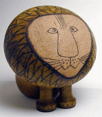 Lot 304 - Gustavsberg Pottery Lion Lisa Larson Height 16...