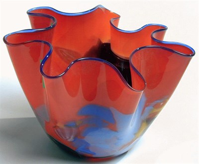 Lot 722 - Glass Handkerchief Bowl