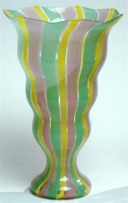 Lot 721 - Glass Goblet-Form Vase
