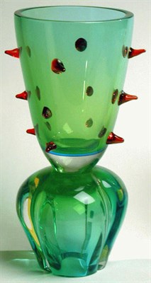 Lot 267 - Murano Glass Vase Of flaring form, with a...