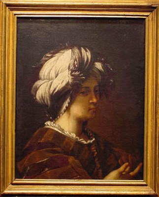 Lot 188 - Italian School 17th Century HEAD OF A SYBIL...