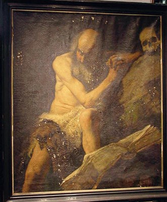 Lot 156 - Follower of Ribera ST. JEROME IN THE...