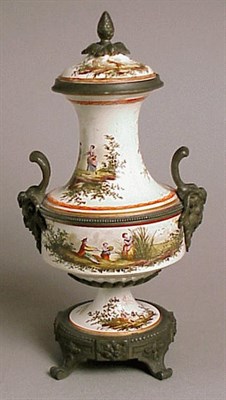 Lot 125 - Pair of Louis XV Style Metal-Mounted Pottery...