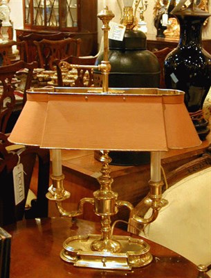 Lot 433 - Georgian Style Brass Bouillotte Lamp