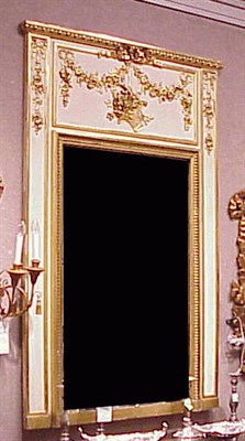Lot 453 - Louis XVI Style Gilt-Wood Overmantel Mirror