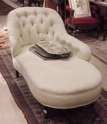 Lot 366 - Victorian Upholstered Recamier