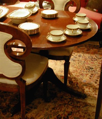 Lot 274 - Regency Style Mahogany Dining Table With one...
