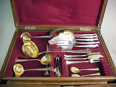 Lot 363 - German Silver Flatware Service Comprising...