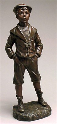 Lot 742 - Bronze Sculpture of a Boy The standing figure...