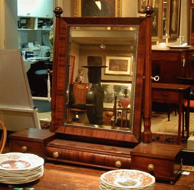 Lot 187 - Classical Mahogany Dressing Mirror Second...