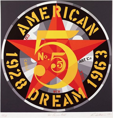 Lot 102 - Robert Indiana AMERICAN DREAM #5 (THE GOLDEN...