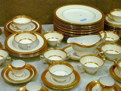 Lot 206 - Two Minton Porcelain Gilt-Decorated Partial...