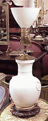 Lot 232 - Chinese Porcelain Vase Mounted as a lamp.