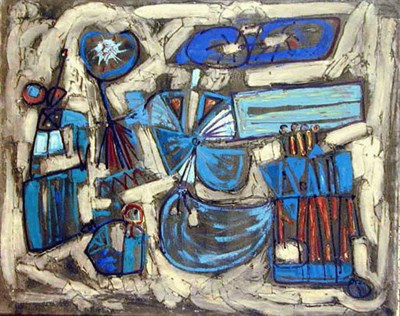 Lot 1 - Nikos Kessanlis Greek, b. 1930 PAESAGGIO...