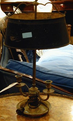 Lot 235 - Louis XVI Style Gilt-Bronze Bouillotte Lamp
