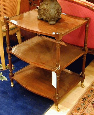 Lot 247 - Georgian Style Mahogany Three-Tier Side Table
