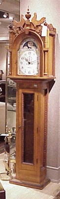 Lot 248 - Federal Style Maple Tall Case Clock Seth Thomas