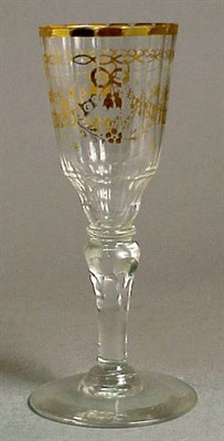 Lot 257 - Group of Colorless Glass Gilt-Decorated...