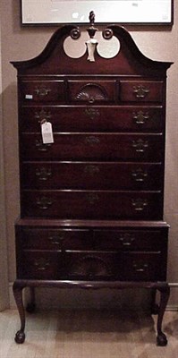 Lot 267 - Chippendale Style Mahogany Highboy