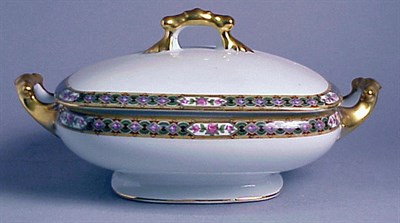 Lot 272 - Limoges Floral and Gilt-Decorated Porcelain...