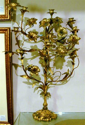 Lot 288 - Pair of Louis XV Style Floriform Eight-Light...