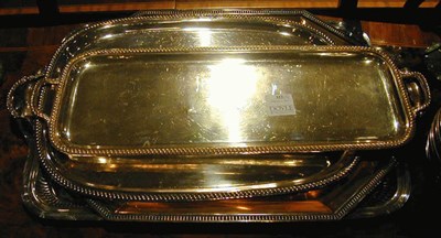Lot 322 - Group of Four Silver Plated Trays