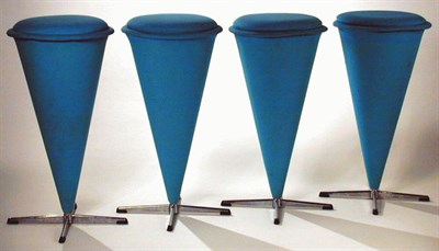 Lot 156 - Set of Four Cone Barstools Verner Panton for...