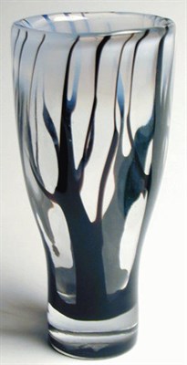 Lot 287 - Orrefors Trees in Fog Glass Vase Vicke...