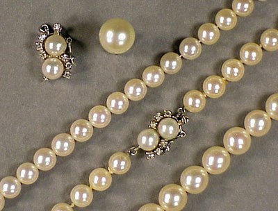 Lot 451 - Lot of Cultured Pearl Jewelry Comprising one...