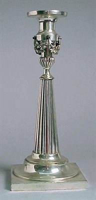 Lot 332 - Pair of Continental Silver Column-Form...